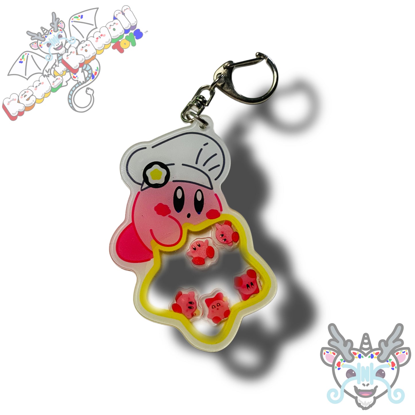 Kirby Shaker Keychain Charm Accessory