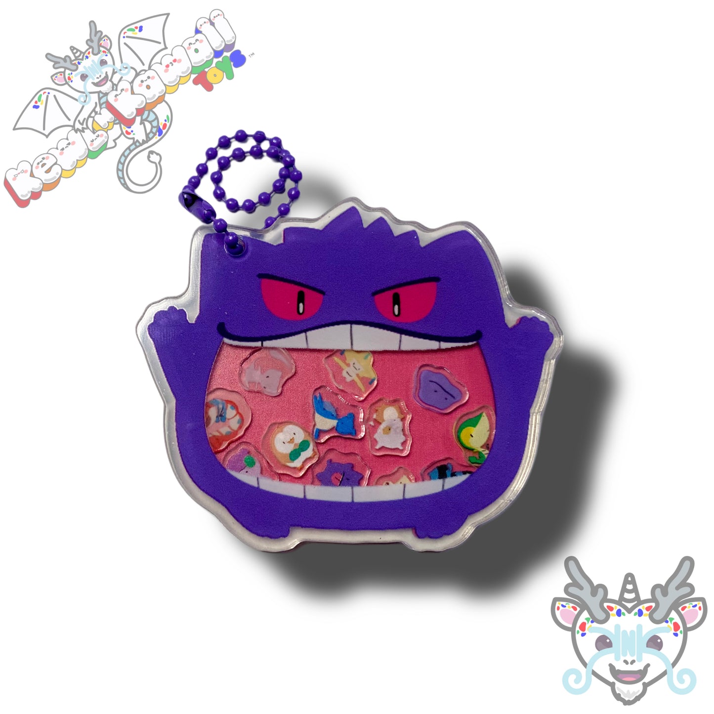 Pokemon Acrylic Shaker Keychain