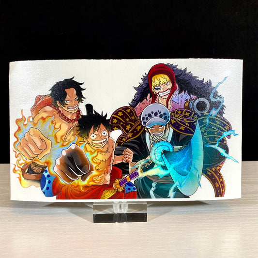 One Piece Holographic UV Decal