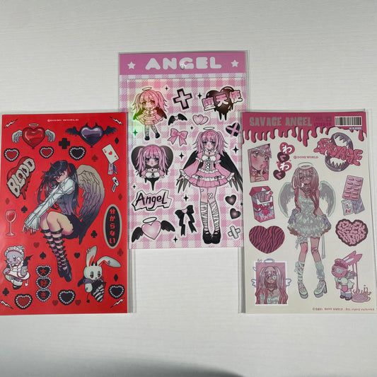 Anime Angels Sticker Sheets