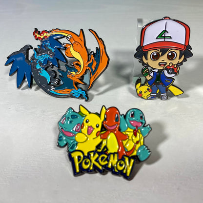 Pokemon Enamel Pins (Large)