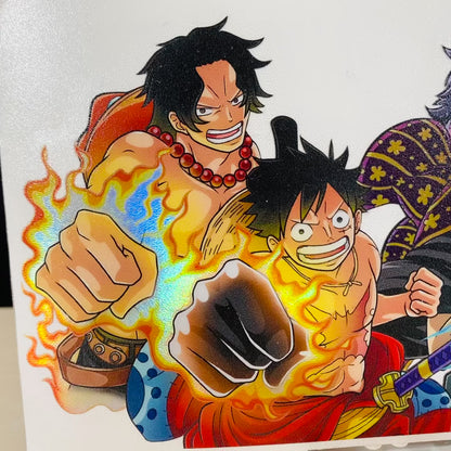 One Piece Holographic UV Decal