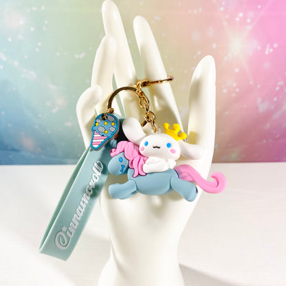 Sanrio Characters Riding Ponies Keychain