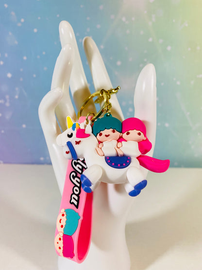 Sanrio Characters Riding Ponies Keychain